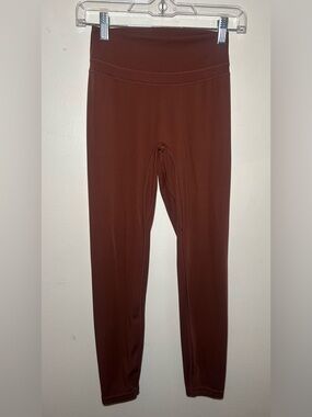 White Fox Active Scrunch Leggings Brown High Waisted Gym Size S